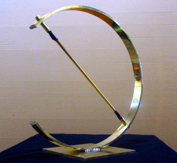 Brass globe frame