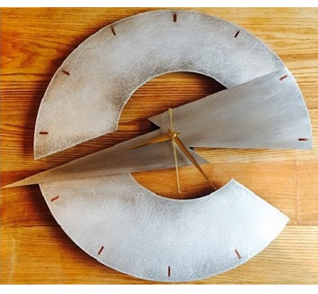 aluminium clock, designed by PMF Metalwork