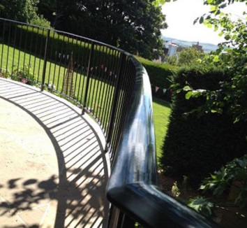 Garden handrail, mild steel