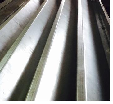 Powder coated mild steel louvre panels